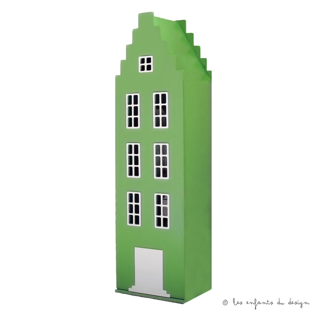 Armoire maison Amsterdam escalier - Vert pomme